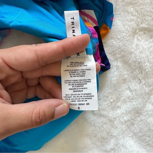 Trina Turk Rio Off the Shoulder Swim Top Size 8 - Picture 6 of 8